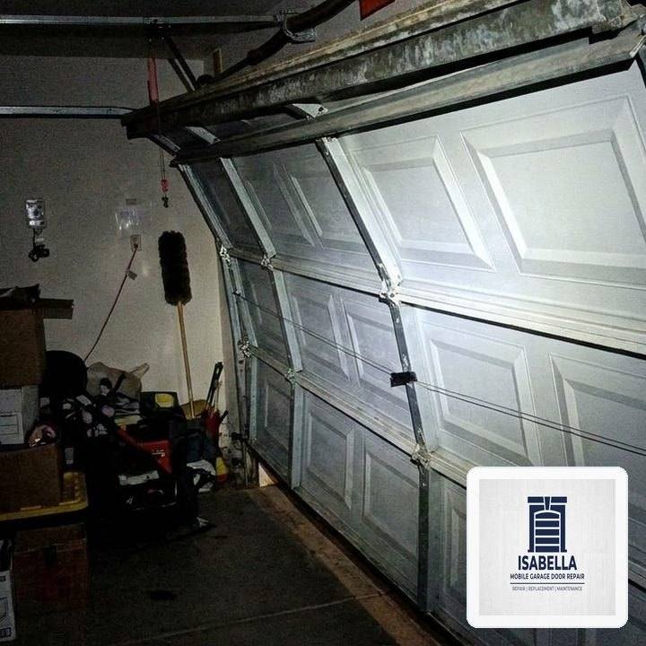 Off-Track Garage Door Emergency Realignment & Laser Calibration in Billerica, MA
