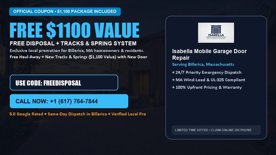 Isabella Mobile Garage Door Repair FREE Haul-Away & Heavy-Duty Tracks with New Door